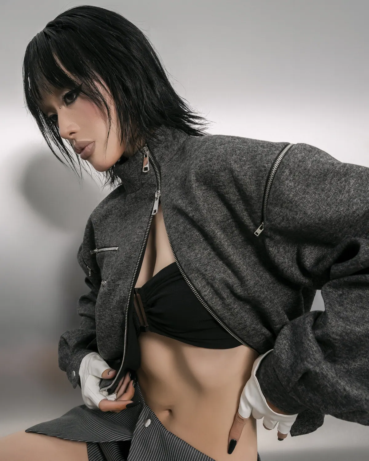 Axis — Cropped Zip Jacket